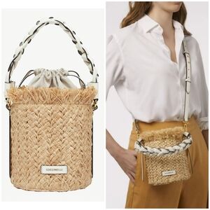 🌞 Coccinelle 👜 raffia bucket bag ♥️